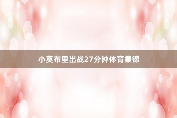 小莫布里出战27分钟体育集锦
