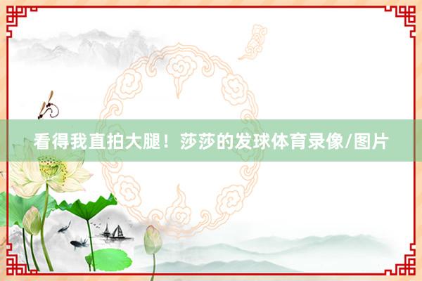 看得我直拍大腿!莎莎的发球体育录像/图片
