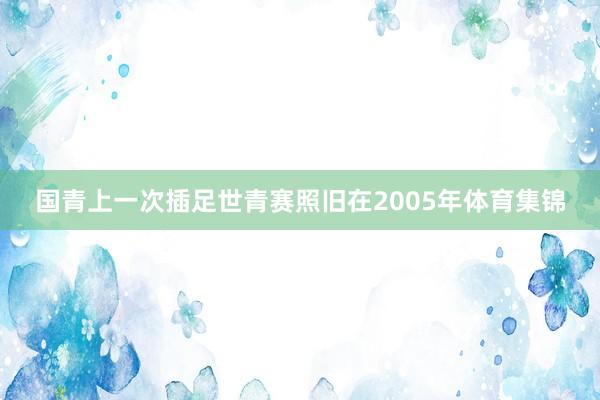国青上一次插足世青赛照旧在2005年体育集锦